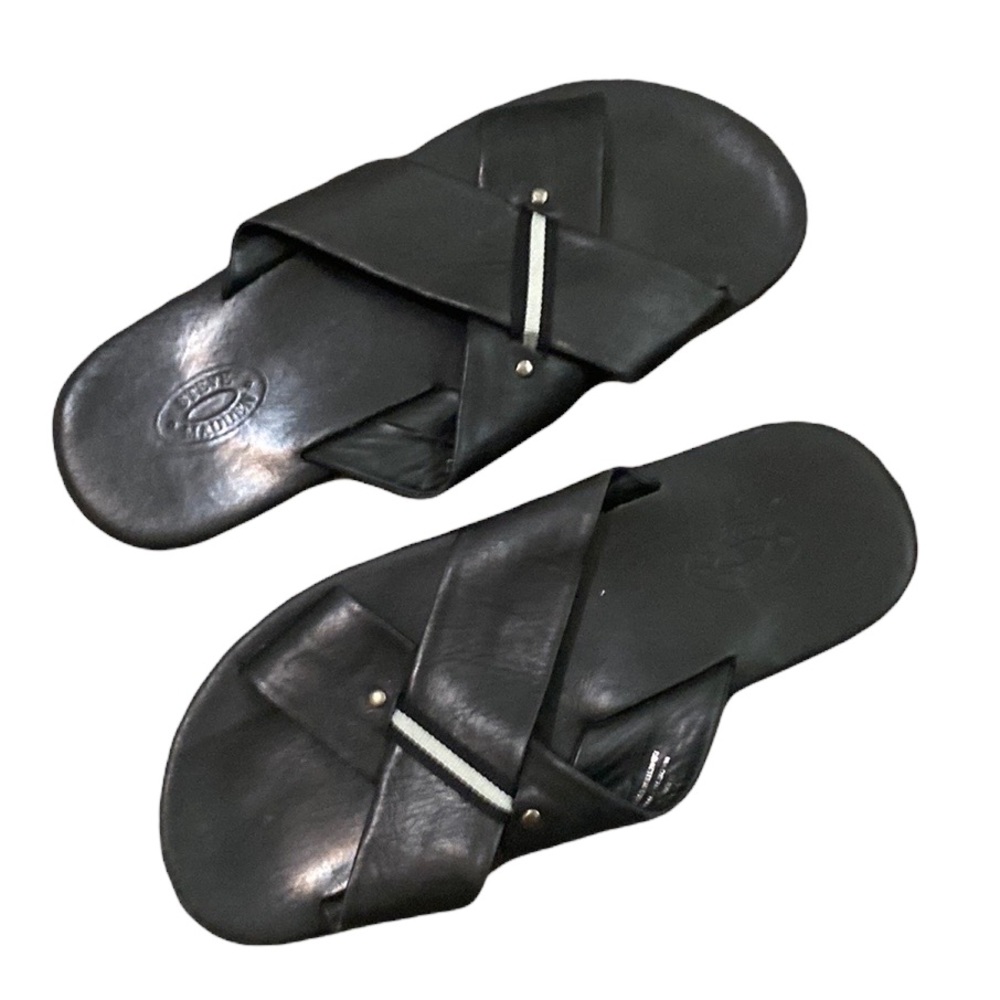 Steve Madden Black Men's Sandals